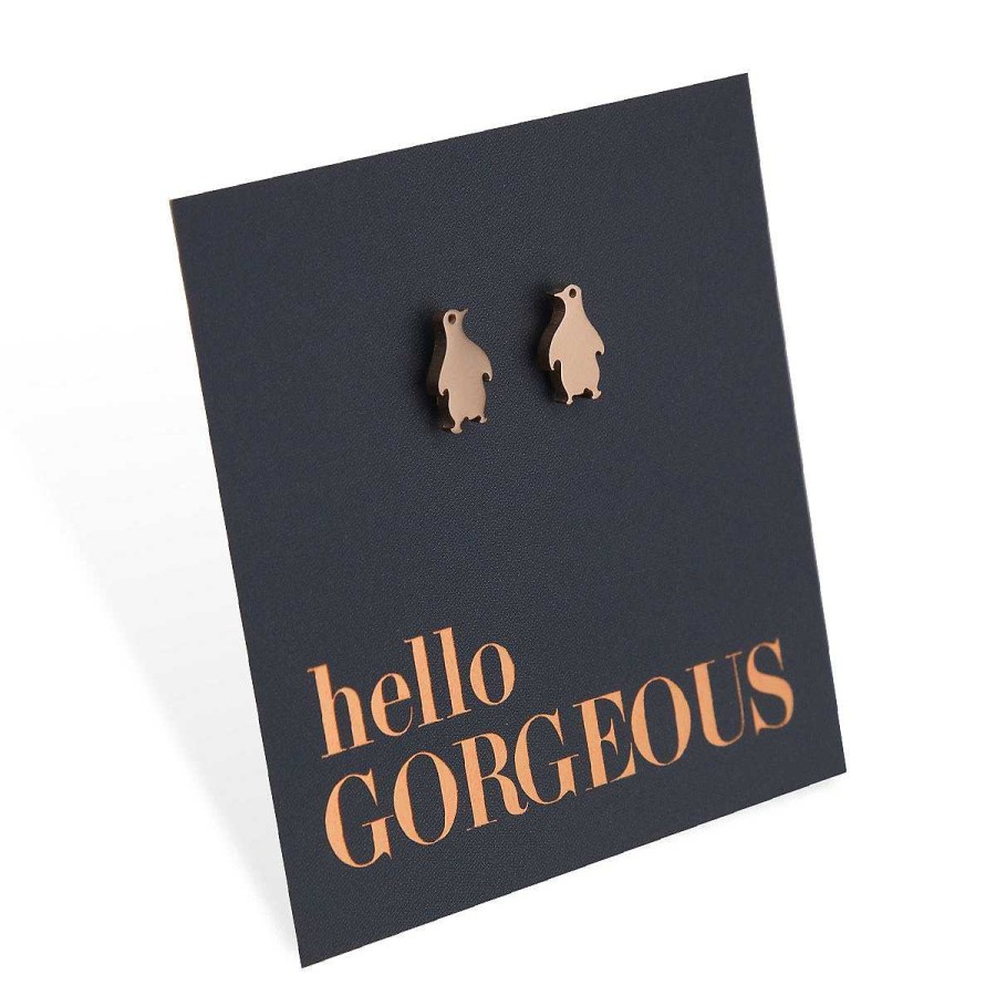 Jewellery Premium Studs | Stainless Steel Earring Studs - Hello Gorgeous - Penguins