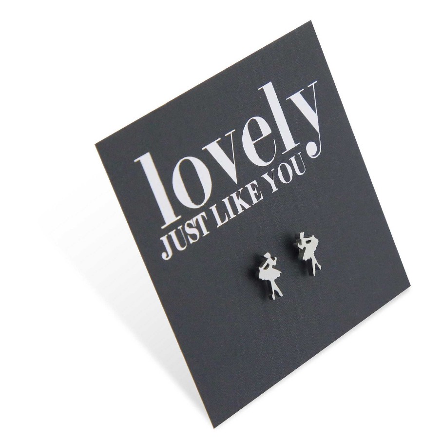 Jewellery Premium Studs | Stainless Steel Earring Studs - Lovely Just Like You - Tiny Dancer Ballerina