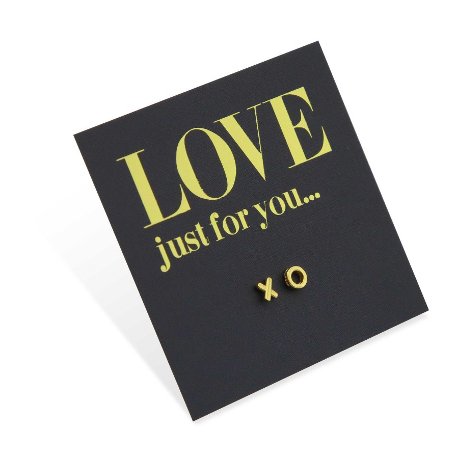 Jewellery Sterling Silver Studs | Tiny Xo Gold Sterling Silver Studs - Love Just For You (8215-F)