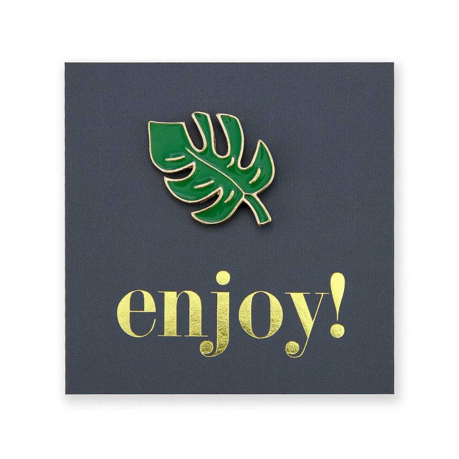 Accessories Accessories | Lovely Pins! Enjoy! - Monstera Leaf Enamel Badge Pin - (10224)