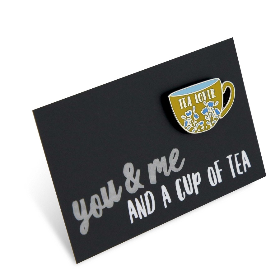 Accessories Accessories | You & Me And A Cup Of Tea - Tea Lover Enamel Badge Pin - (12232)