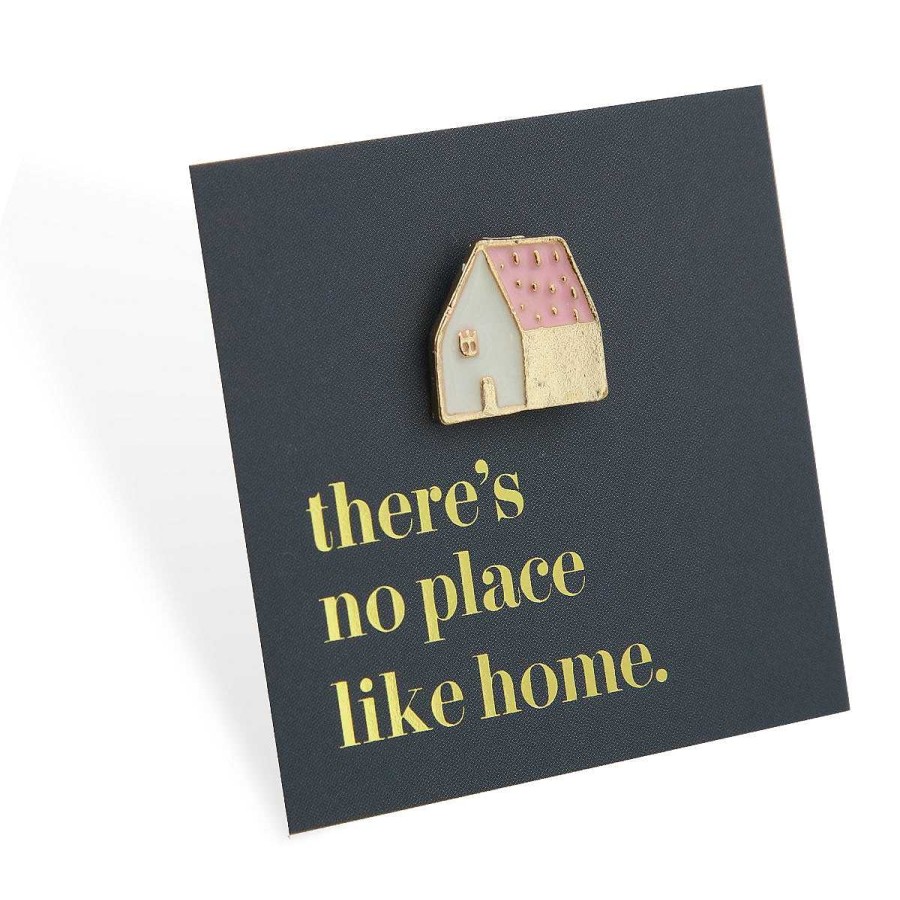 Accessories Accessories | Lovely Pins! There'S No Place Like Home - Pink House Enamel Badge Pin - (10431)