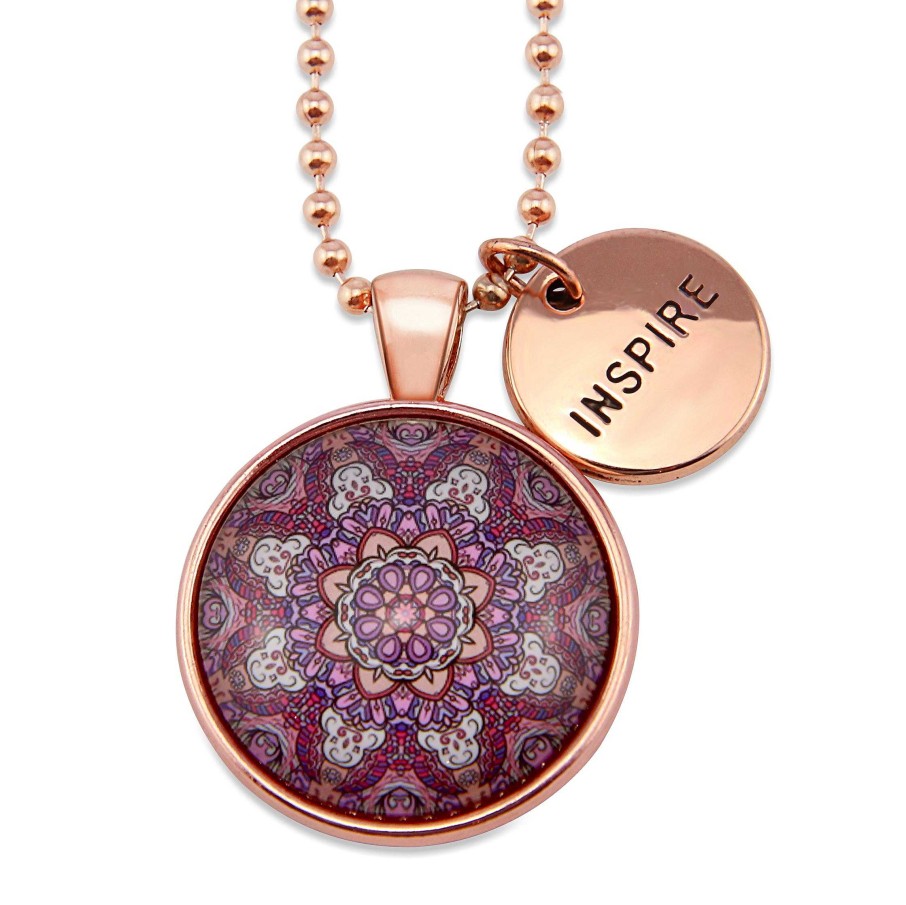 Jewellery Papa Glewy | Boho Collection - Rose Gold 'Inspire' Necklace - Daybreak (10135)