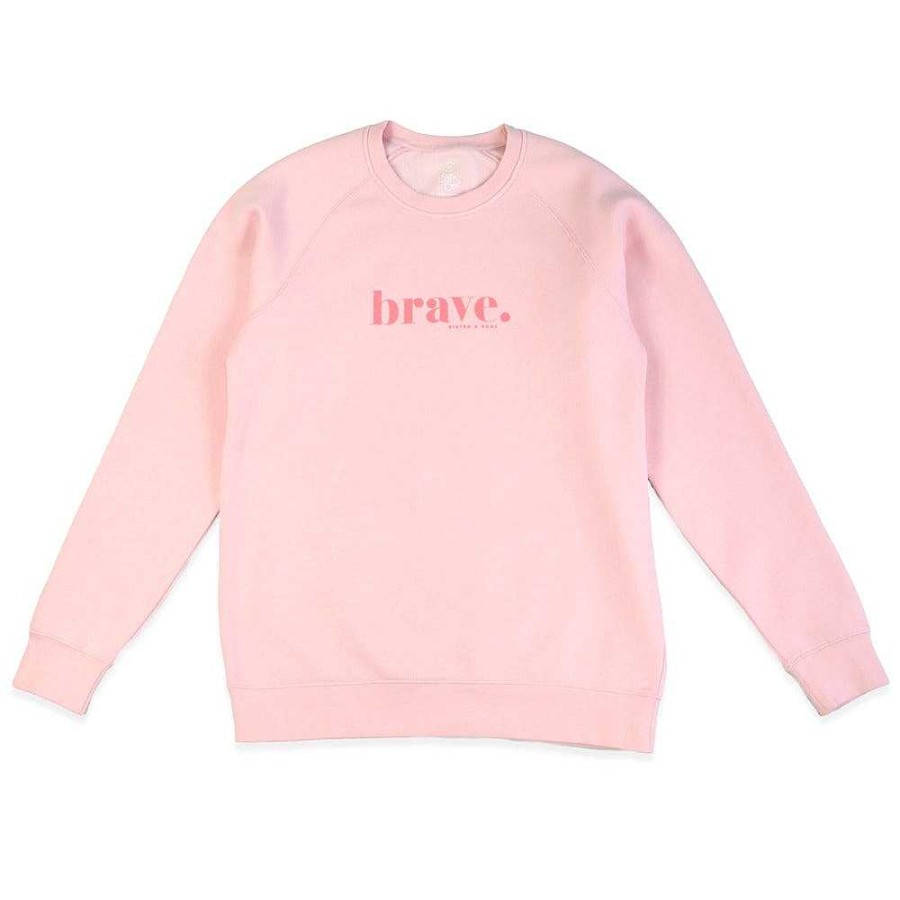 Apparel Crew Neck Jumper | Brave Crew Neck Jumper - Pink