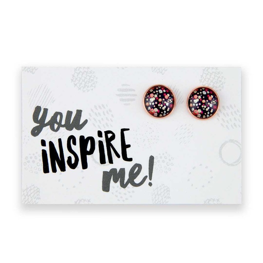 Jewellery Deluxe Stud Earrings | Spring - You Inspire Me - Rose Gold 12Mm Circle Studs - Charlotte (11465)