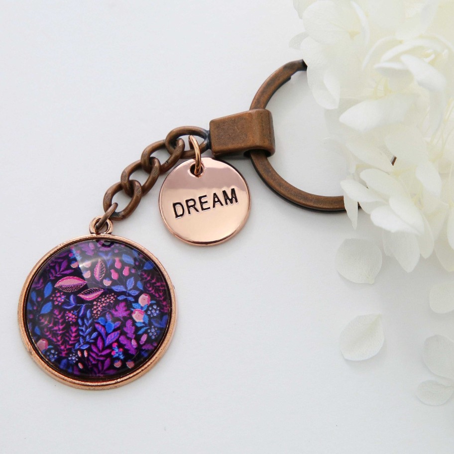 Accessories Papa Glewy | Spring - 'Dream' - Vintage Copper Keyring - Heather (10511)