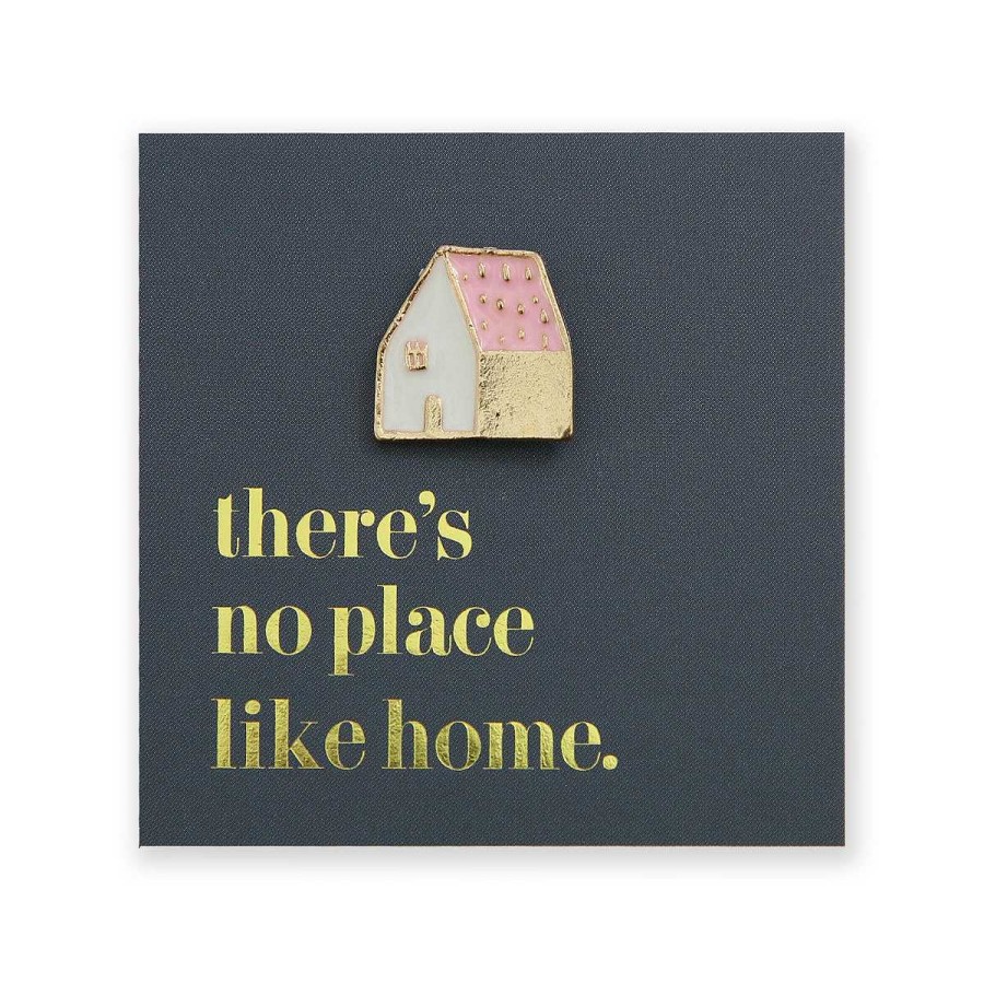 Accessories Accessories | Lovely Pins! There'S No Place Like Home - Pink House Enamel Badge Pin - (10431)