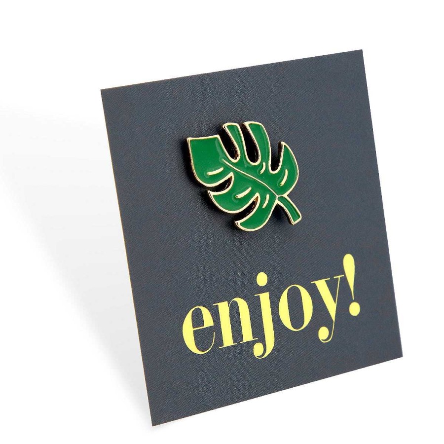 Accessories Accessories | Lovely Pins! Enjoy! - Monstera Leaf Enamel Badge Pin - (10224)