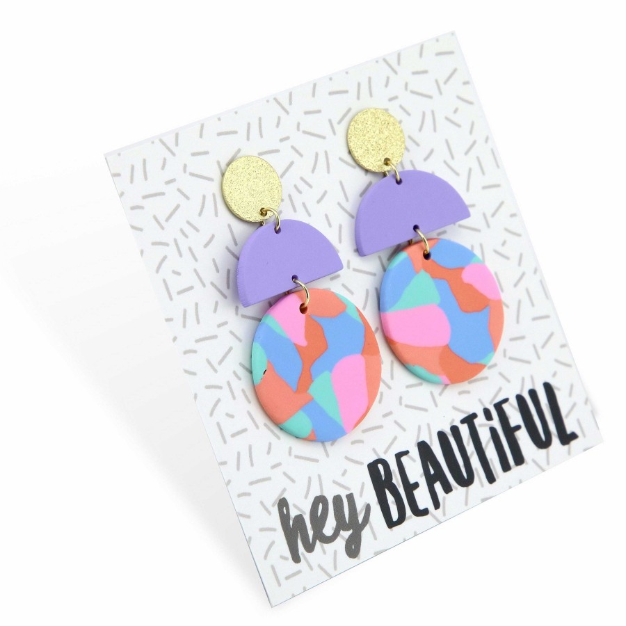 Jewellery Statement Earrings | Acrylic Dangles - Hey Beautiful - Geneva (9811)