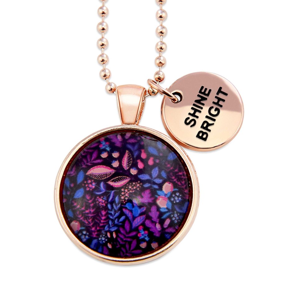 Jewellery Papa Glewy | Spring - 'Shine Bright' Rose Gold Necklace - Heather - (10523)