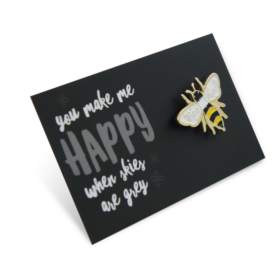 Accessories Accessories | Lovely Pins! You Make Me Happy - Bee Kind Enamel Badge Pin - (9104)