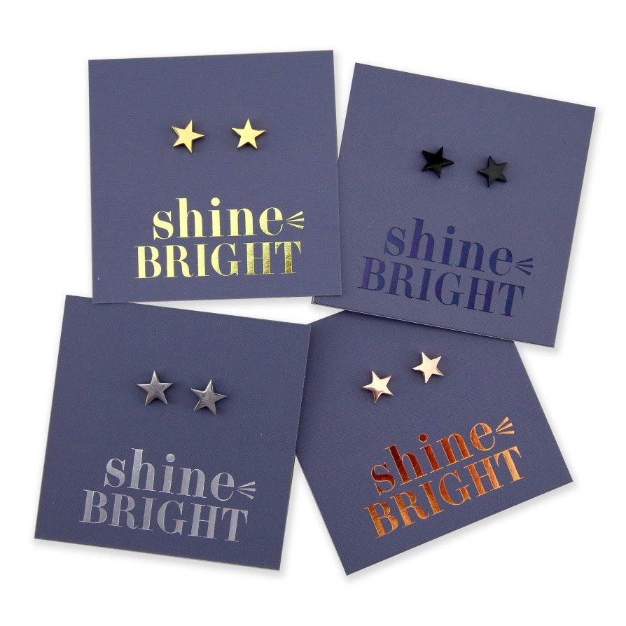 Jewellery Premium Studs | Stainless Steel Earring Studs - Shine Bright - Star