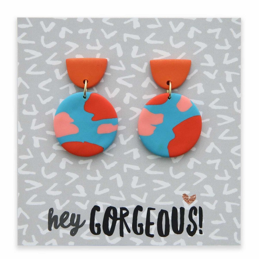 Jewellery Statement Earrings | Polymer Dangles - 'Hey Gorgeous' - Toulouse (11425)