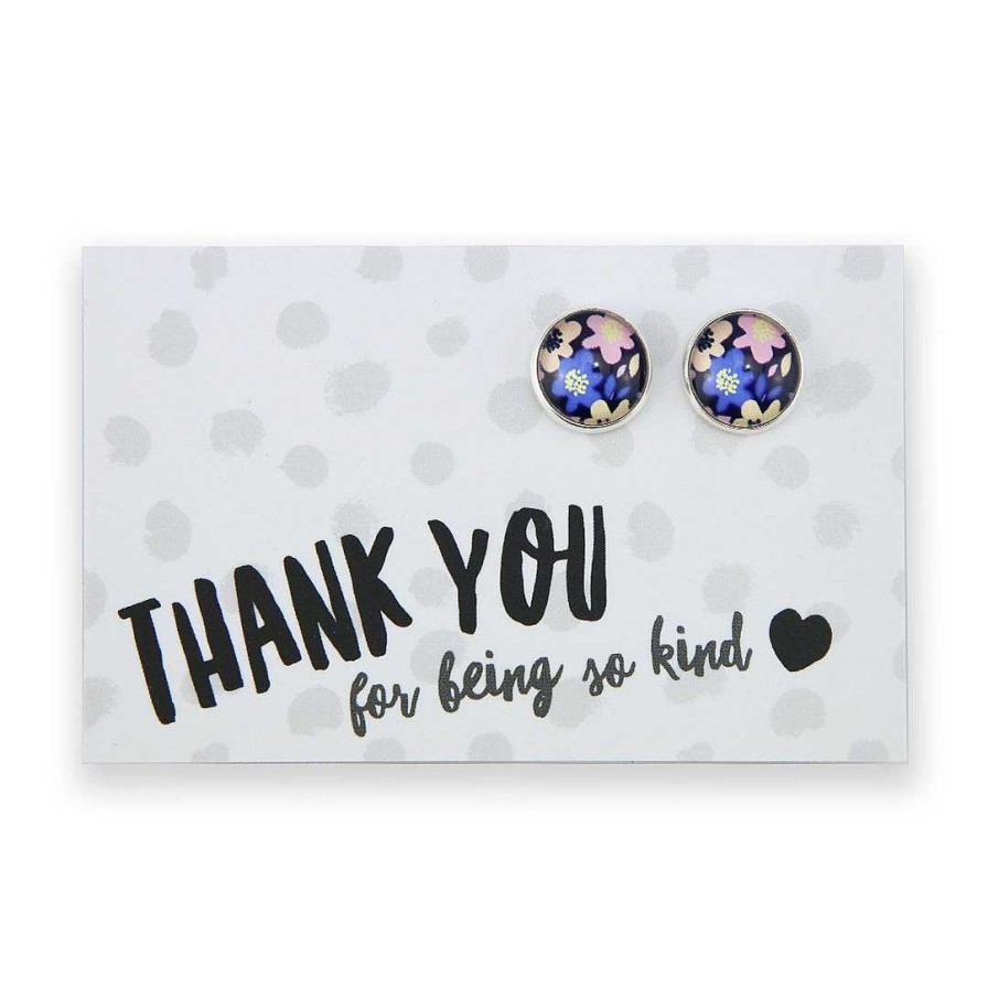 Jewellery Deluxe Stud Earrings | Spring - Thank You For Being So Kind - Bright Silver 12Mm Circle Studs - Matilda (12665)