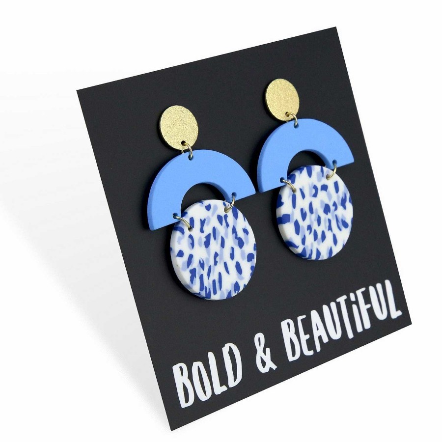 Jewellery Statement Earrings | Acrylic & Polymer Dangles - 'Bold & Beautiful' - Phoenix (11423)