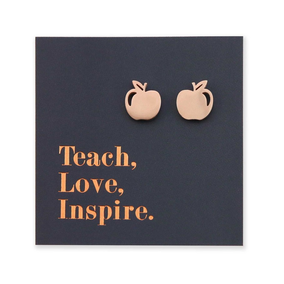 Jewellery Premium Studs | Stainless Steel Earring Studs - Teach Love Inspire - Apples