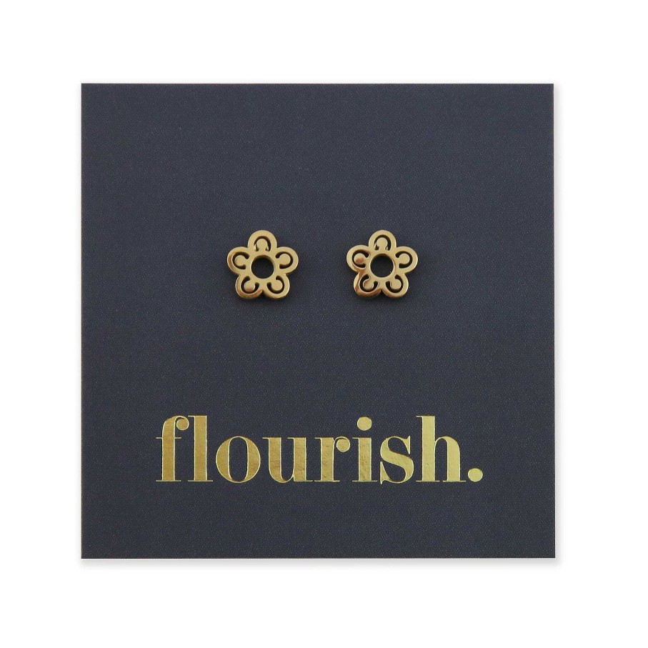 Jewellery Premium Studs | Stainless Steel Earring Studs - Flourish - Flower Power