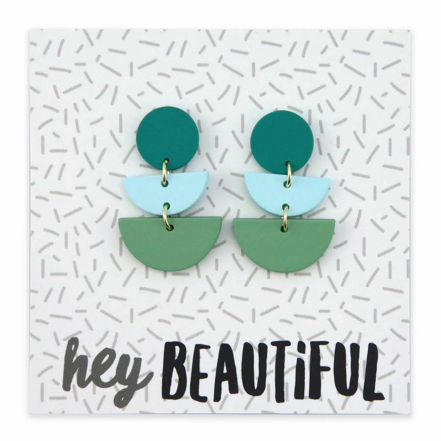 Jewellery Statement Earrings | Acrylic Dangles - Hey Beautiful - Brussels (11443)