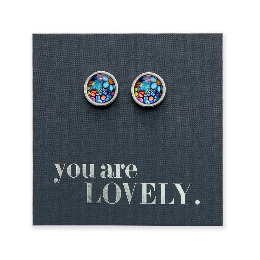 Jewellery Stainless Steel Circle Studs | You Are Lovely - Silver Stainless Steel 8Mm Circle Studs - Forever Young (11935)