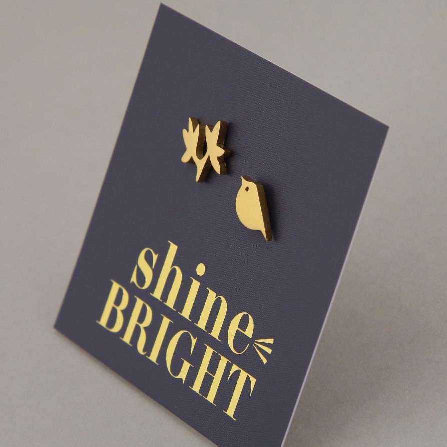 Jewellery Premium Studs | Stainless Steel Earring Studs - Shine Bright - Bird & Branch