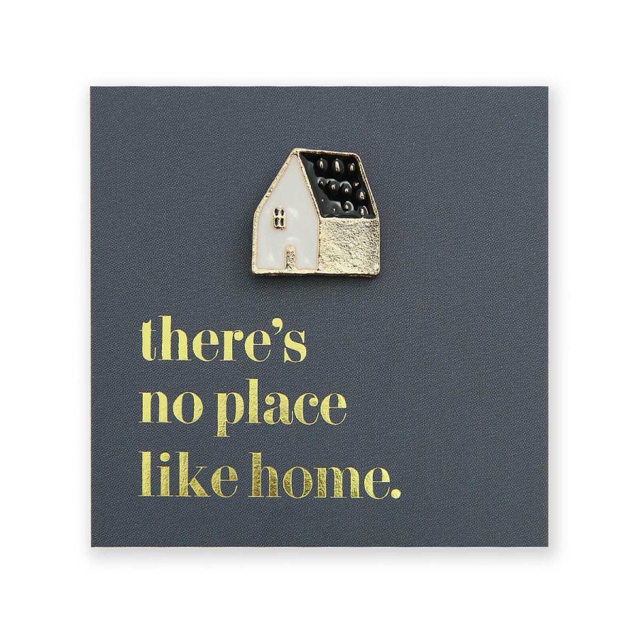 Accessories Accessories | Lovely Pins! There'S No Place Like Home - Black House Enamel Badge Pin - (10412)