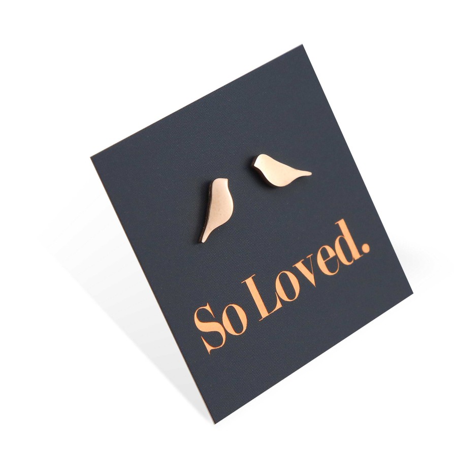 Jewellery Premium Studs | Stainless Steel Earring Studs - So Loved - Birds