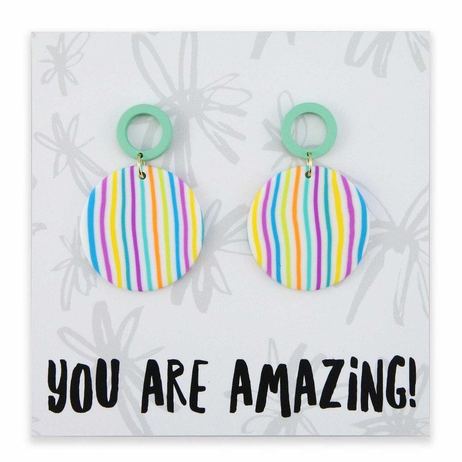 Jewellery Statement Earrings | Acrylic Dangles - You Are Amazing - Florence (11461)