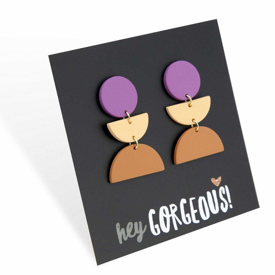 Jewellery Statement Earrings | Acrylic Dangles - 'Hey Gorgeous' - Melbourne (12054)