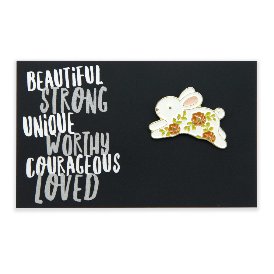 Accessories Accessories | Lovely Pins! Beautiful Strong Unique - Rabbit Run Enamel Badge Pin - (11452)