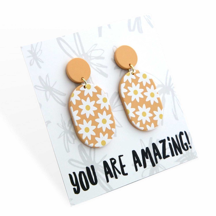 Jewellery Statement Earrings | Acrylic Dangles - You Are Amazing - Calgary (9309)