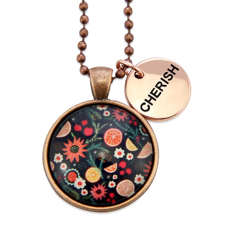 Jewellery Papa Glewy | Christmas - Vintage Copper 'Cherish' Necklace - Christmas Spice - (10321)