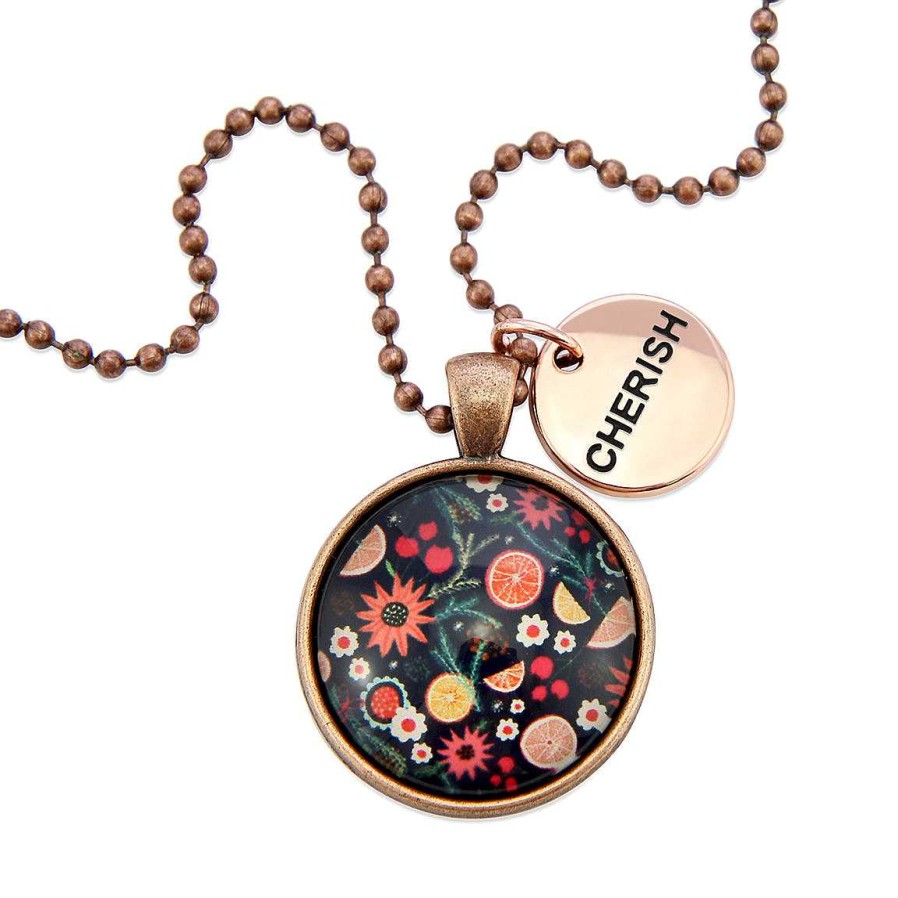 Jewellery Papa Glewy | Christmas - Vintage Copper 'Cherish' Necklace - Christmas Spice - (10321)