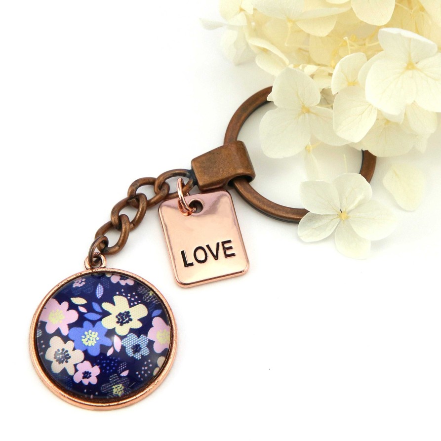 Accessories Papa Glewy | Spring - 'Love' - Vintage Rose Gold Keyring - Matilda (10225)