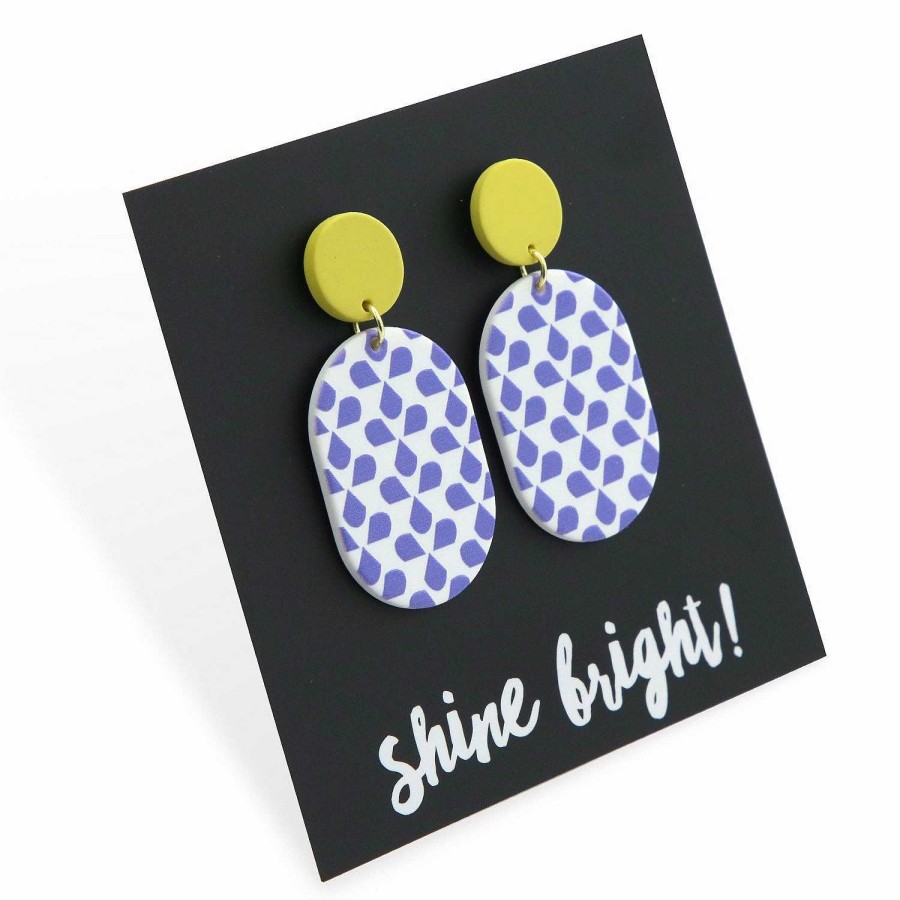 Jewellery Statement Earrings | Acrylic Dangles - 'Shine Bright' - Orlando - (11863)