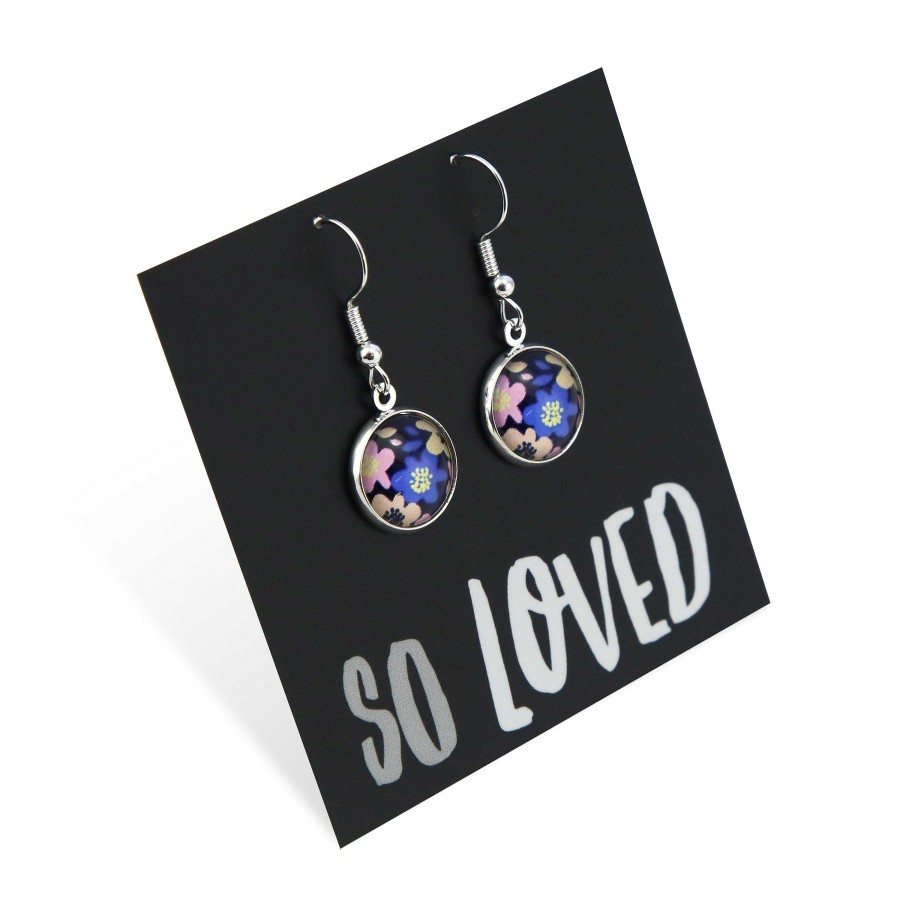 Jewellery Circle Drop Dangles | Spring- So Loved - Bright Silver Dangles - Matilda (11542)