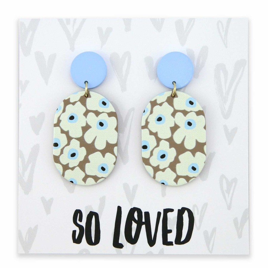 Jewellery Statement Earrings | Acrylic Dangles - So Loved - Basel (11421)