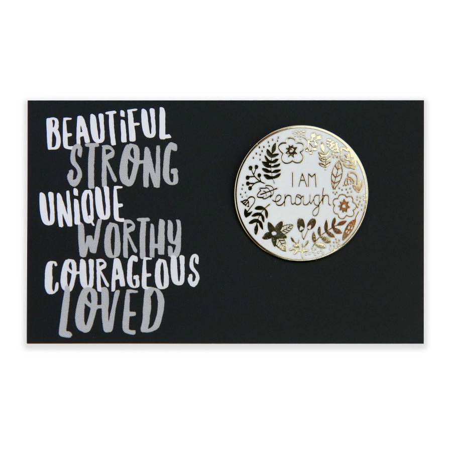 Accessories Accessories | Lovely Pins! Beautiful Strong Unique - 'I Am Enough' Enamel Badge Pin - (10954)