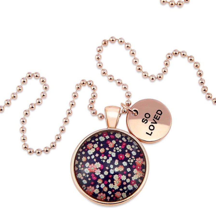 Jewellery 50% Off | Spring - 'So Loved' Rose Gold Necklace - Charlotte - (11012)