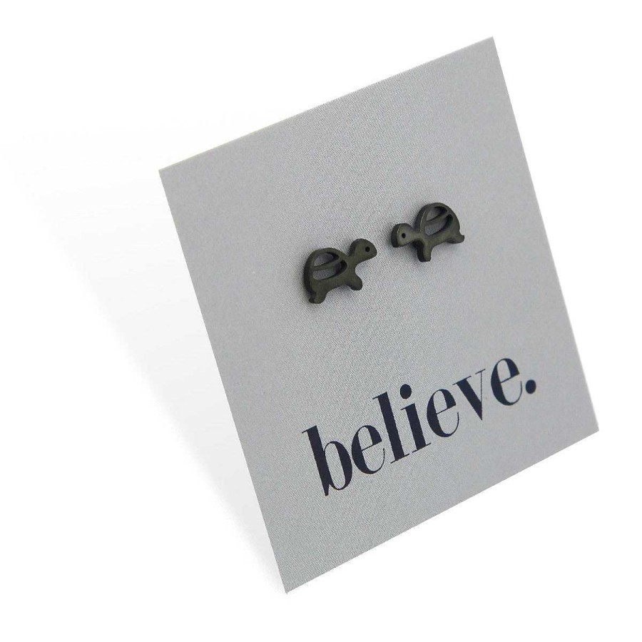 Jewellery Premium Studs | Stainless Steel Earring Studs - Believe - Turtles