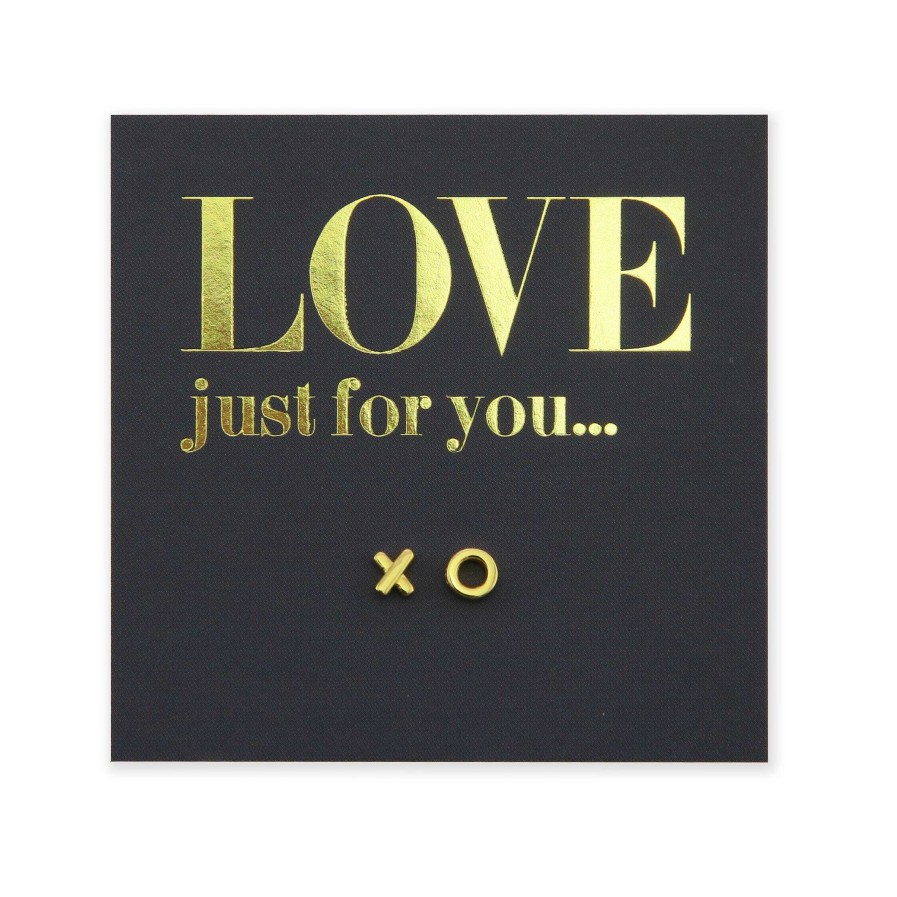 Jewellery Sterling Silver Studs | Tiny Xo Gold Sterling Silver Studs - Love Just For You (8215-F)