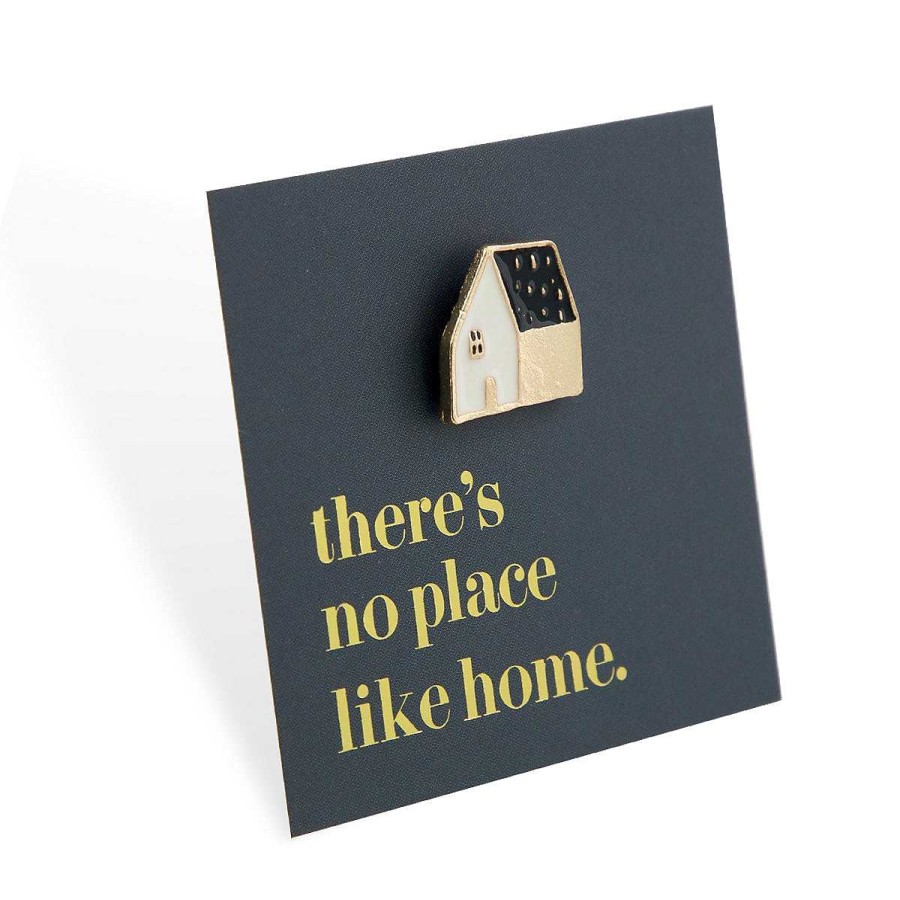 Accessories Accessories | Lovely Pins! There'S No Place Like Home - Black House Enamel Badge Pin - (10412)