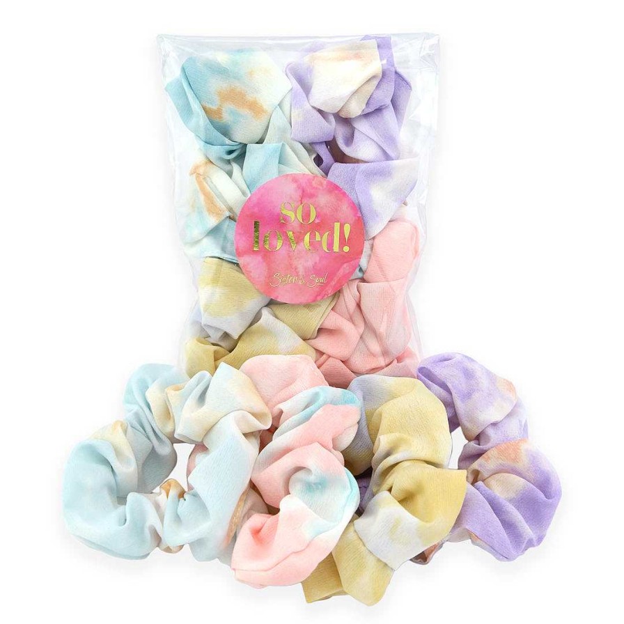 Accessories Hair Accessories | Scrunchies 4 Pack - Pastel Ombre (S25)