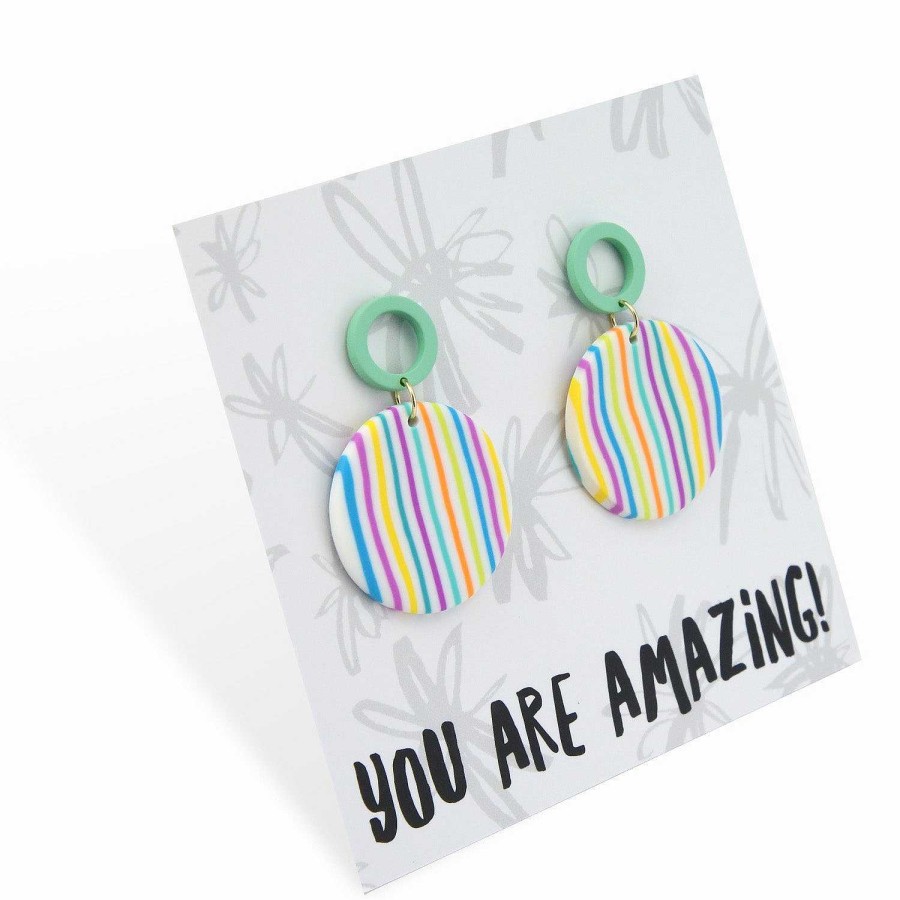 Jewellery Statement Earrings | Acrylic Dangles - You Are Amazing - Florence (11461)