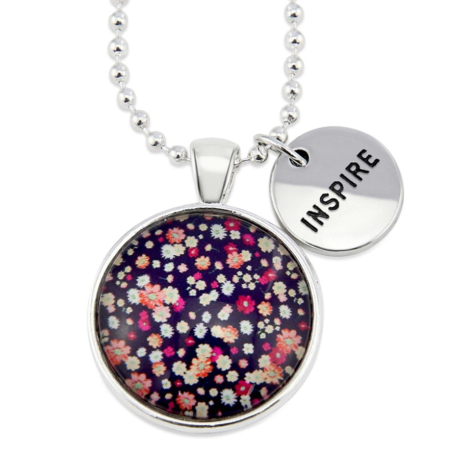 Jewellery 50% Off | Spring - 'Inspire' Bright Silver Necklace - Charlotte - (11015)