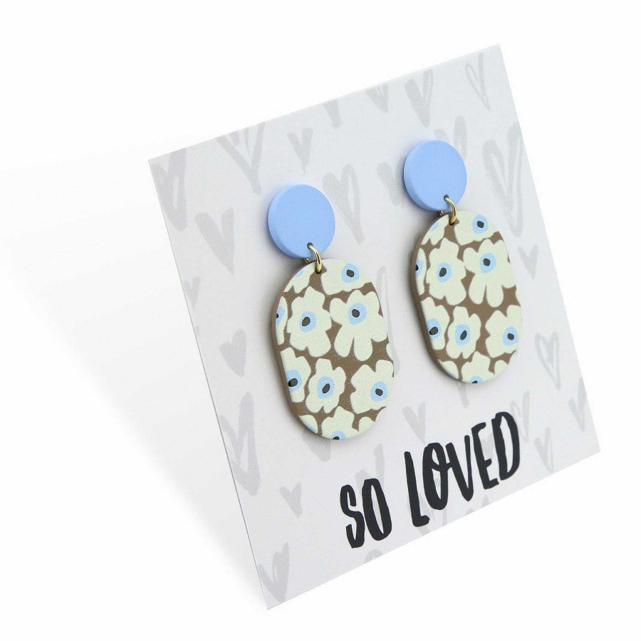 Jewellery Statement Earrings | Acrylic Dangles - So Loved - Basel (11421)