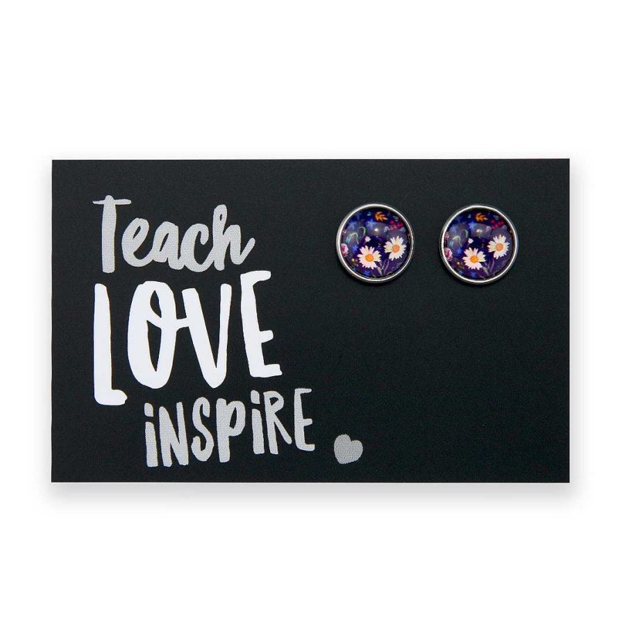 Jewellery Deluxe Stud Earrings | Spring - Teach Love Inspire - Bright Silver 12Mm Circle Studs - Harriet (13021)