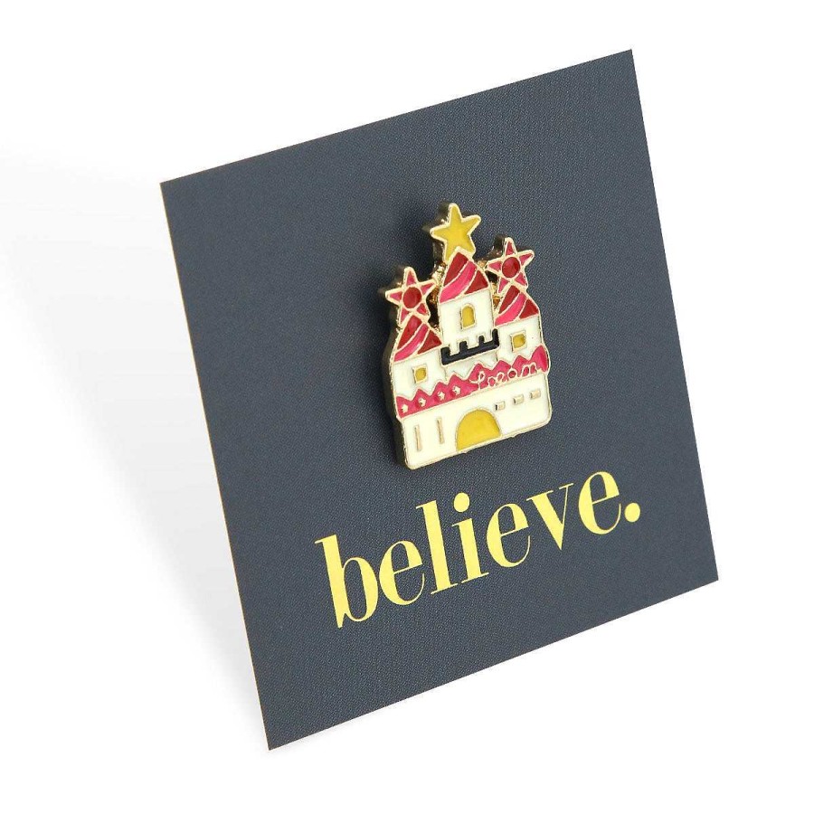 Accessories Accessories | Lovely Pins! Believe - Castle Enamel Badge Pin - (12145)