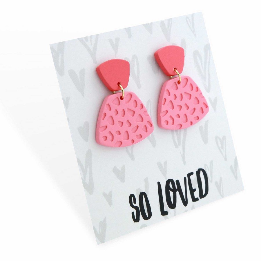 Jewellery Statement Earrings | Acrylic Dangles - So Loved - Dubai (2215)