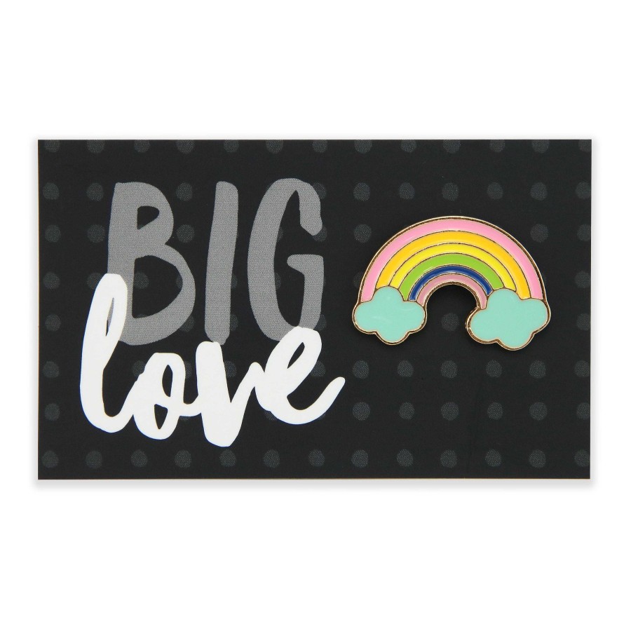 Accessories Accessories | Lovely Pins! Big Love - Rainbow Enamel Badge Pin - (10122)