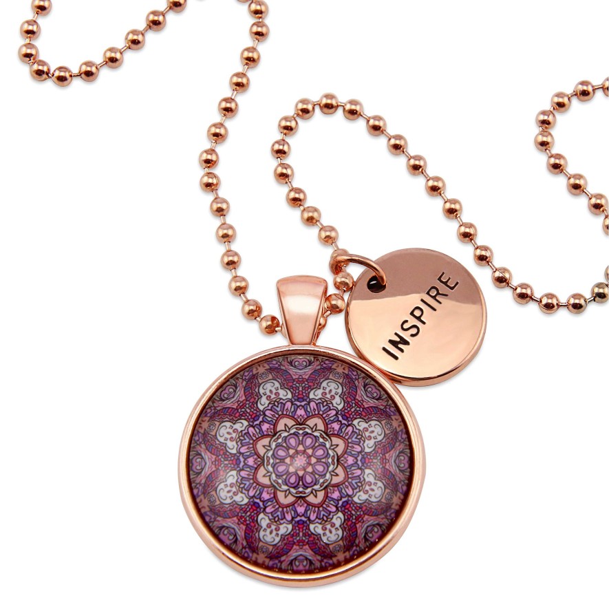 Jewellery Papa Glewy | Boho Collection - Rose Gold 'Inspire' Necklace - Daybreak (10135)